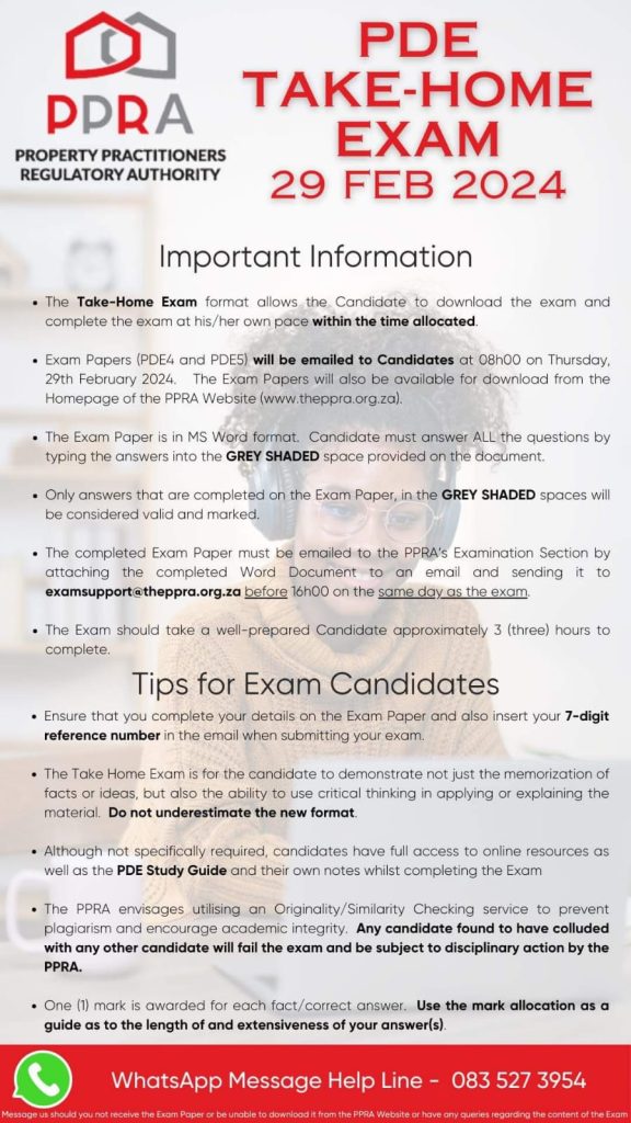 PDE home exam